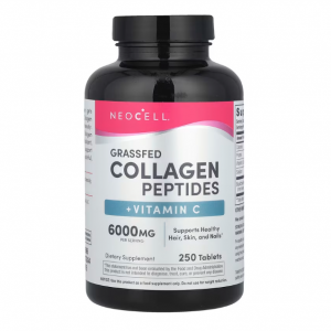 NeoCell, 草饲胶原蛋白肽 + 维生素 C,250 片