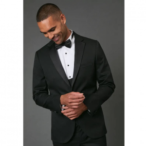 Burton 黑色修身燕尾服西装外套