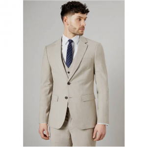 Burton 中性纹理修身西装外套