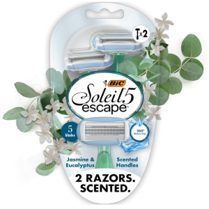 BIC Soleil 女性5层刀片一次性除毛刀 2支 @ Amazon