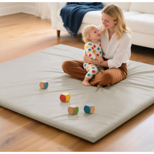 Mallify Vegan Leather Baby Play Mat, 50x50 Thick & Waterproof Foam Playpen Mat @ Amazon