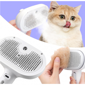 FONSUFA 可充電矽膠蒸汽毛梳 @ Amazon