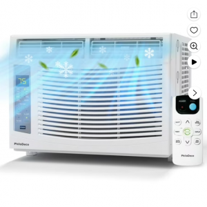 Walmart - PhiloDeco 6000 BTU 窗式空调，智能制冷，适用面积达 250 平方英尺，直降$190.99 