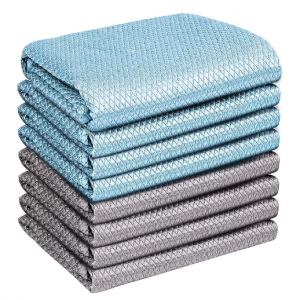 Airlab Streak Free Miracle Cleaning Cloths Easy Clean Nanoscale, Pack of 8, 12'' x 16'' @ Amazon