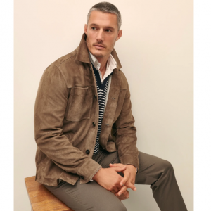 Brooks Brothers 男士絨麵革襯衫夾克