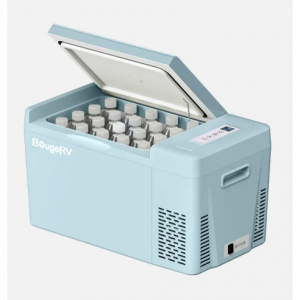 BougeRV 12V 23夸脱薄荷绿便携式冰箱