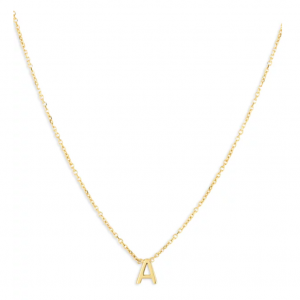 Moon & Meadow 14K Yellow Gold Initial Pendant Necklace, 16"