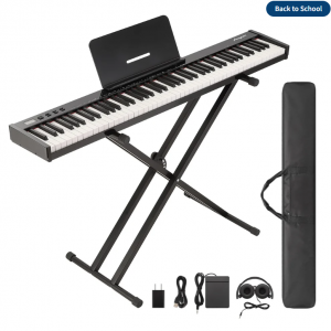 Garvee 88 鍵半配重鋼琴鍵盤（含兩把椅子）