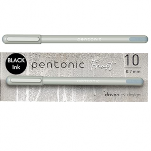 Pentonic 黑色圆珠笔 10支 0.7mm @ Amazon