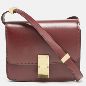 Celine Burgundy 小号经典盒子包