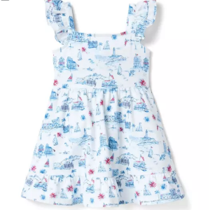 美式印花棉布连衣裙