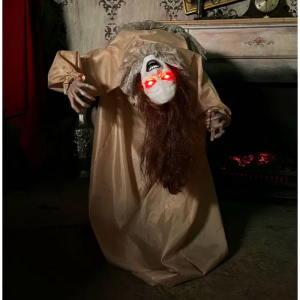Haunted Hill Farm Haunted Hill Farm 3.4 ft. Touch-Activated Animated Possessed Backbend Lady Hallo