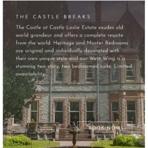 Country Getaway at The Lodge from $458 @Castle Leslie