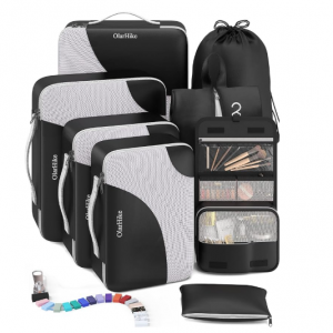 OlarHike 8 Set Packing Cubes for Travel, 4 Various Sizes(Extra Large,Large,Medium,Small) @ Amazon