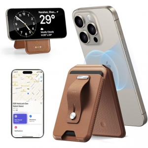 Amazon - ESR iPhone MagSafe 磁吸式支架卡包 ，现价$28.79