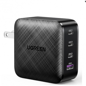 Amazon - UGREEN 65W 4口USB-C氮化镓快充充電器，現價$29.99