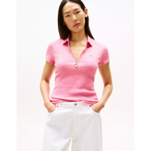 Tommy Hilfiger 修身拉链Polo衫