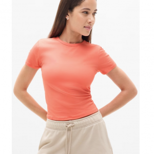 Athleta Signature 罗纹短款T恤