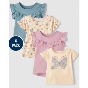 女童蝴蝶上衣 4 件套