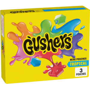 Gushers 热带水果味 爆浆果汁软糖迷你装 1.32oz 3包 @ Amazon