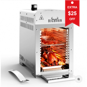 1500℉ 红外线牛排烤架，便携式丙烷燃气烤架，不锈钢 - 9 英寸