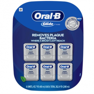 Oral-B Glide Pro-Health 深层清洁薄荷牙线 40m 6盒装 @ Amazon