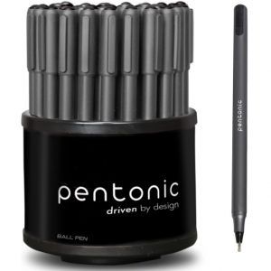 Pentonic 黑色圆珠笔 1.0mm 50支 @ Amazon