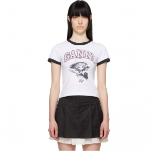 GANNI 基本款针织T恤