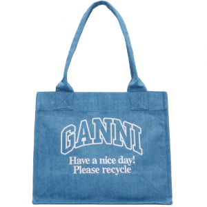 GANNI 牛仔托特包