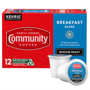 Community Coffee 中焙早餐咖啡胶囊 12颗 @ Amazon