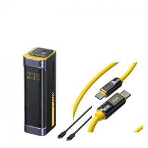 AOHI Starship 二合一 40000mAh PD3.1 140W 移动电源，配备 THE FUTURE Adonis USB4 2.0 USB-C 转 USB-C 数据线