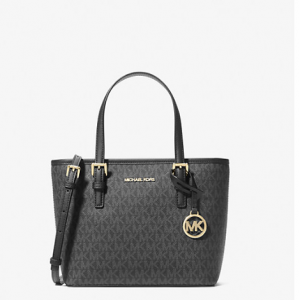 Michael Kors Outlet Jet Set Travel Extra-Small Logo Top-Zip Tote Bag