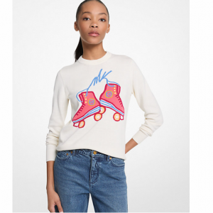 Michael Kors Outlet Graphic Knit Sweater