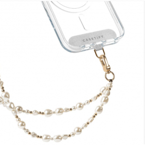 赵露思同款 Casetify 银白珠饰手机背带