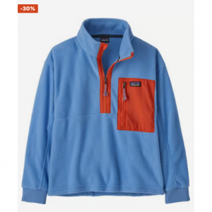 Patagonia Microdini 1/2 拉链羊毛套头衫 青少年款
