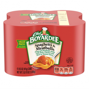 Chef Boyardee 肉丸意面 14.2oz 4罐 @ Amazon