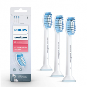 Philips Sonicare Genuine Sensitive Replacement Toothbrush Heads, 3 Brush Heads @ Amazon