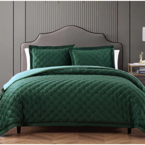 Bebejan 3 件套天鹅绒被子套装，Queen