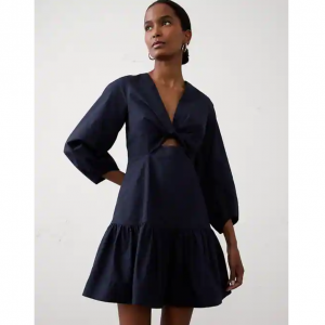 Banana Republic Poplin Twist 迷你连衣裙