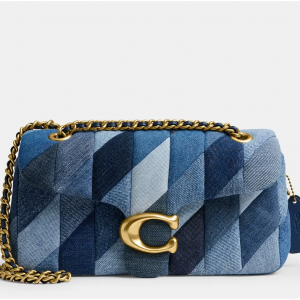 Coach Patchwork Tabby 26 牛仔单肩链条包