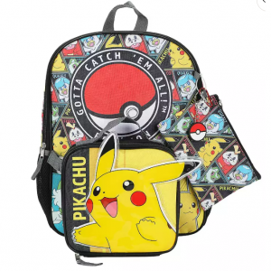 Pokémon 宝可梦双肩包午餐袋5件套