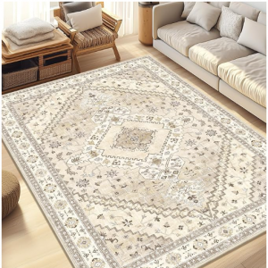Yamaziot Washable Area Rugs 5x7 – Non Slip Boho Vintage Rug for Bedroom @ Amazon