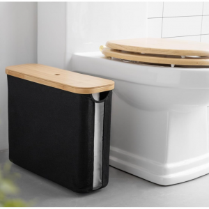 StorageWorks 竹盖卫生纸收纳篮 17" x 13" @ Amazon