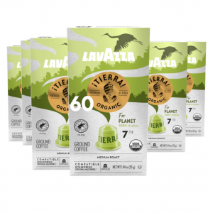 Lavazza TIERRA PLANET USDA ORGANIC Espresso Aluminum Capsules (Pack of 60) @ Amazon