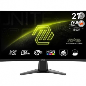MSI 27 英寸 180 Hz 快速 VA QHD 游戏显示器 FreeSync（AMD 自适应同步）80% Adobe RGB / 80% DCI-P3