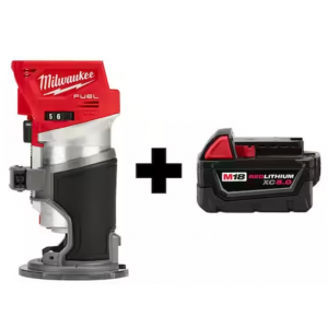 Milwaukee M18 FUEL 18V Lithium-Ion Brushless Cordless Compact Router with M18 5.0 Ah Battery
