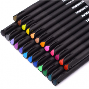 TWOHANDS Journal Pens,Colored Planner Pens,Fine Tip Pens,24 Colors 902171 @ Amazon