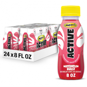 Mott's Active Watermelon Burst Hydrating Juice Beverage, 8 Fl Oz Bottles, 24 Count @ Amazon