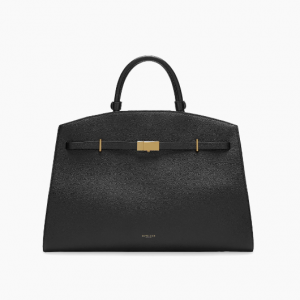 DeMellier Hudson Grained Leather Top Handle Bag