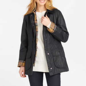 Barbour Beadnell Waxed Cotton Jacket - UK 8